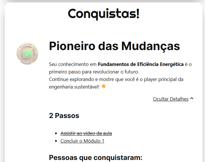 Gamificação e reconhecimento de alunos